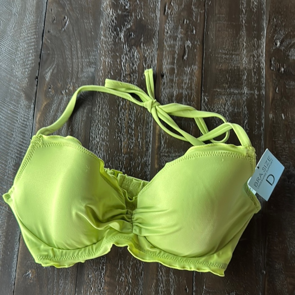 Lime Green Bikini Top